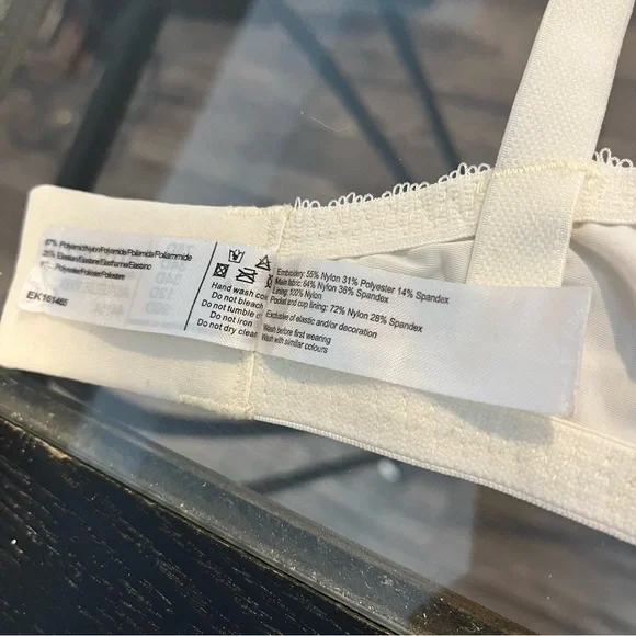 Amoena Aurelie Size 34D Wired Mastectomy Bra Lace & Gold Tone Detailing - Picture 12 of 15